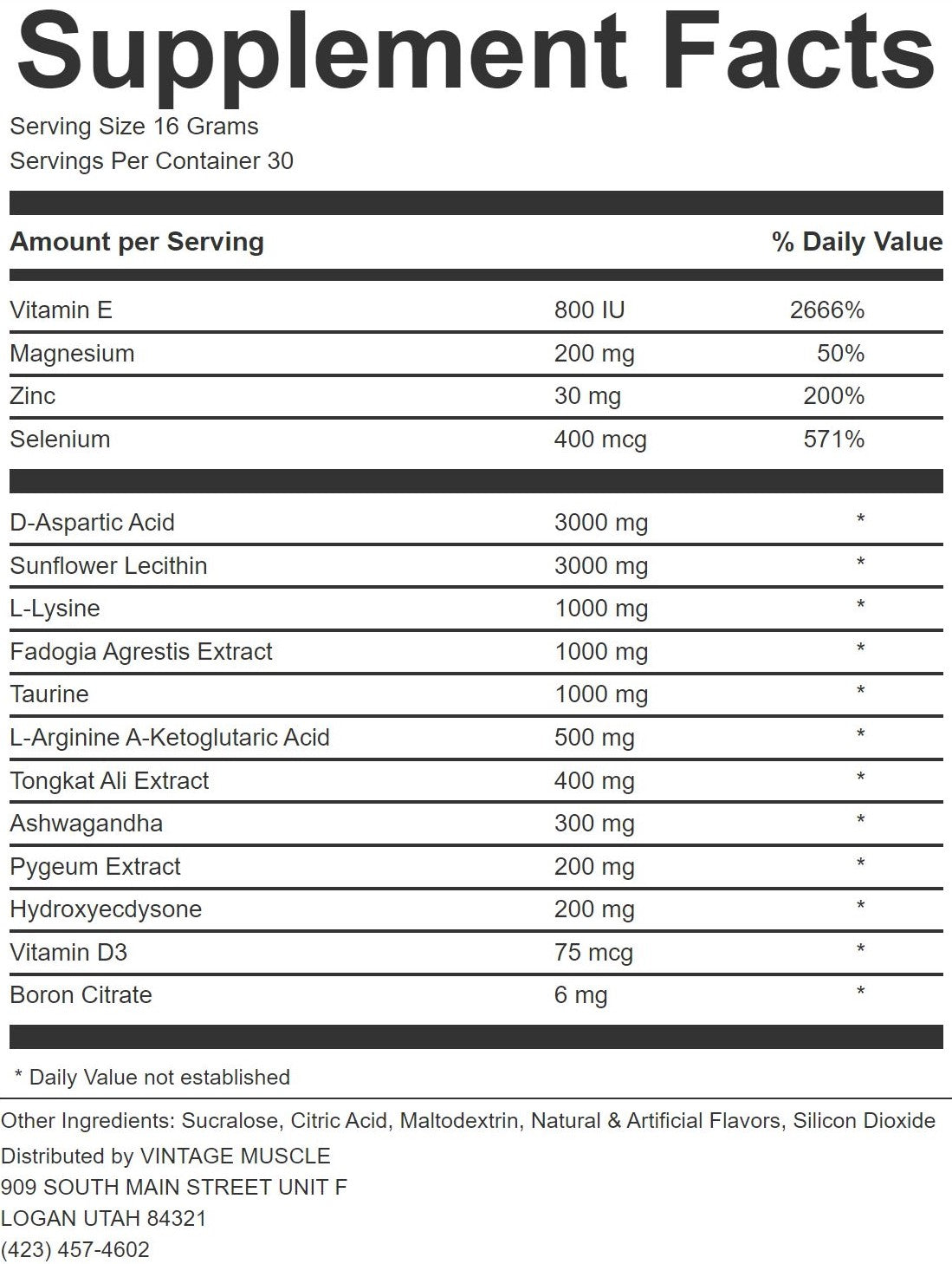 TITAN - Natty Testosterone Base Blend